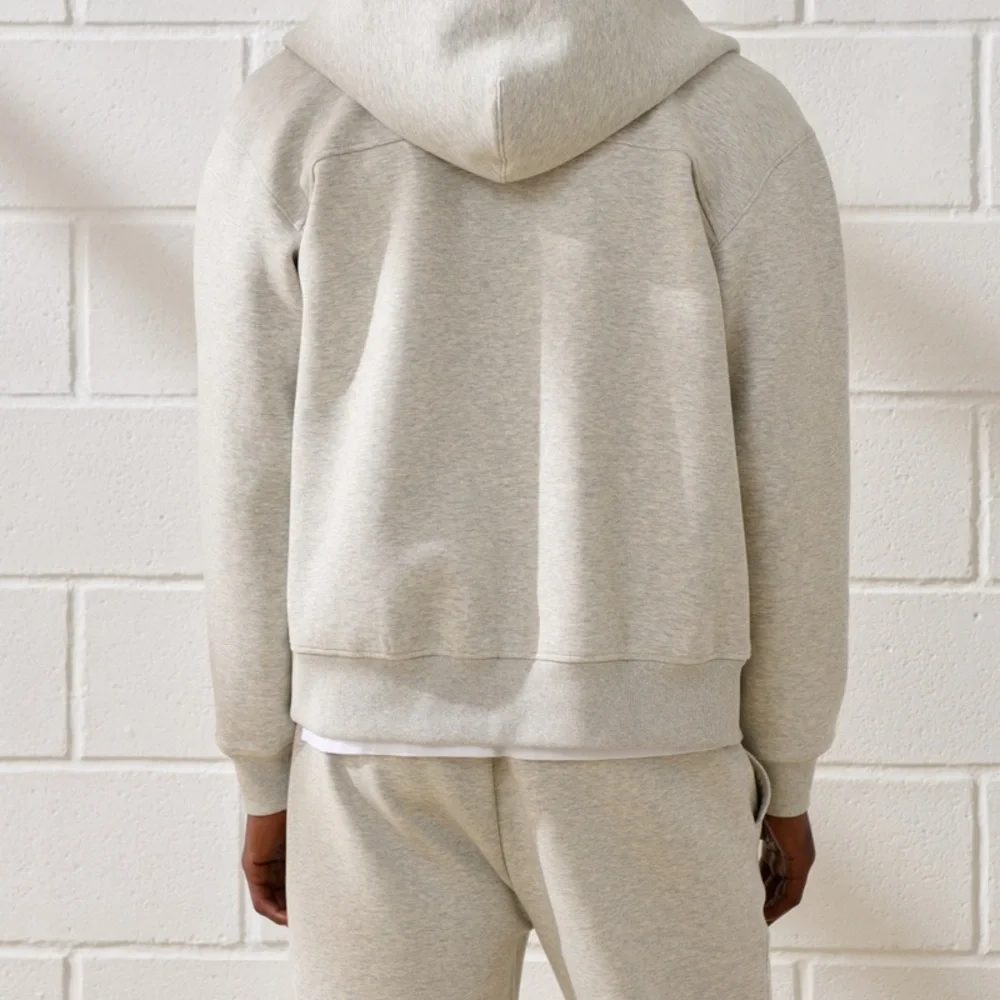 Abercrombie & Fitch YPB neoKNIT MAX Full-Zip Hoodie gray men’s unisex sz Small - Picture 5 of 13